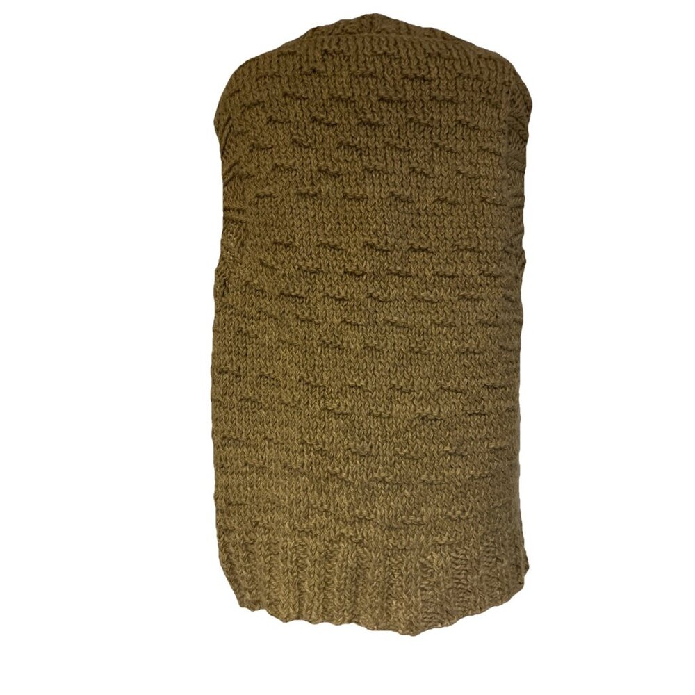 French Angora Wool Boho Hippie Chunky Knit Sweater Vest Art to Wear Large XL New - Picture 11 of 15